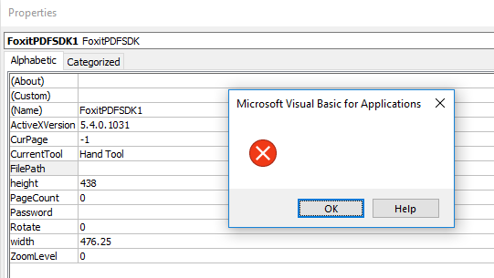 Failing to set the FilePath property, thanks Microsoft, very informative!